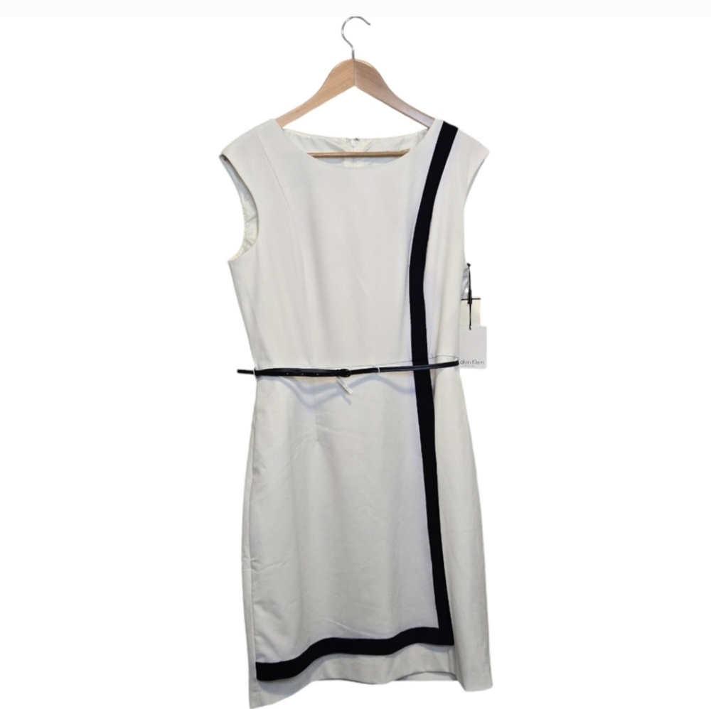 Calvin Klein Dress With Belt New